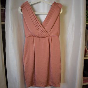 BCBG Pink Pleated Cocktail Dress